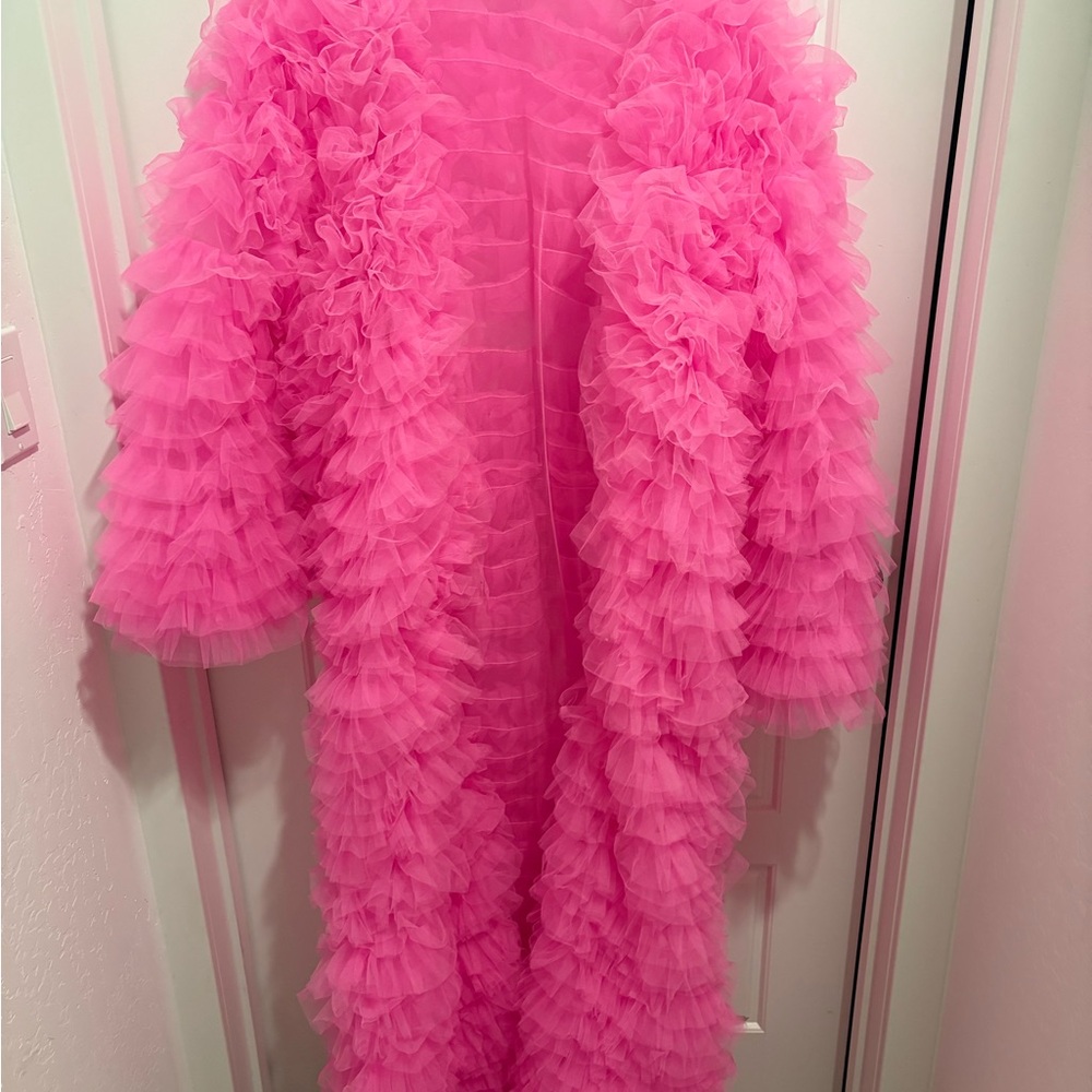 Pink Ruffled Duster - Picture 2 of 2